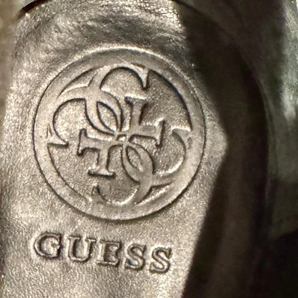 Guess Women's Blue Suede Stud Heeled Ankle Boots NWOT - Picture 10 of 12